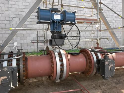 Klapka VANESSA, typ 30.000 s pneupohonem BIFFI