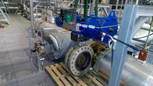 Klapka VANESSA, typ 30.000 s pneupohonem BIFFI